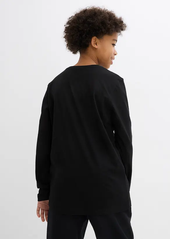 Tričko s dlouh&yacute;m ruk&aacute;vem, z čist&eacute; organick&eacute; bavlny, bonprix