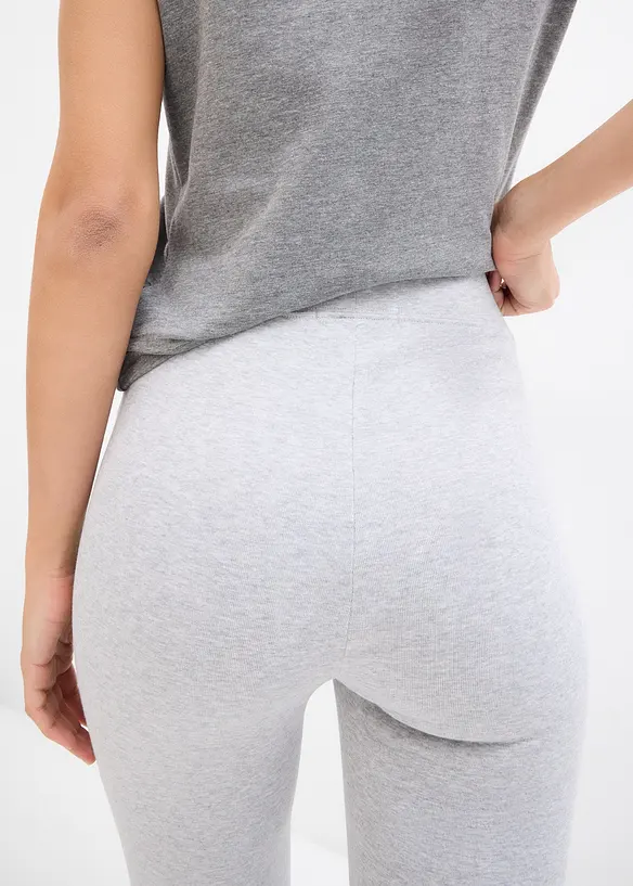 Těhotenské kalhoty 2 v 1, z žerzeje, na období těhotenství i po něm, Straight, bonprix