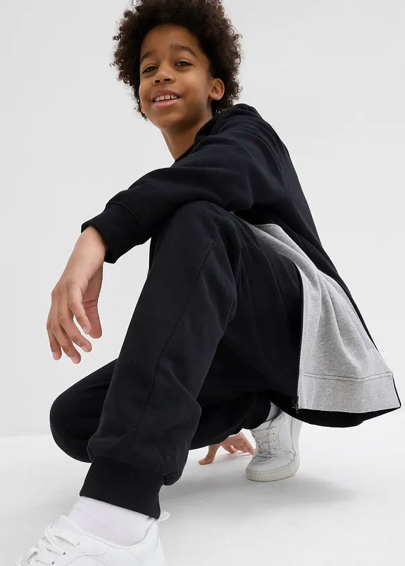 Sportovn&iacute; kalhoty z měkk&eacute; bavlněn&eacute; směsi, bonprix