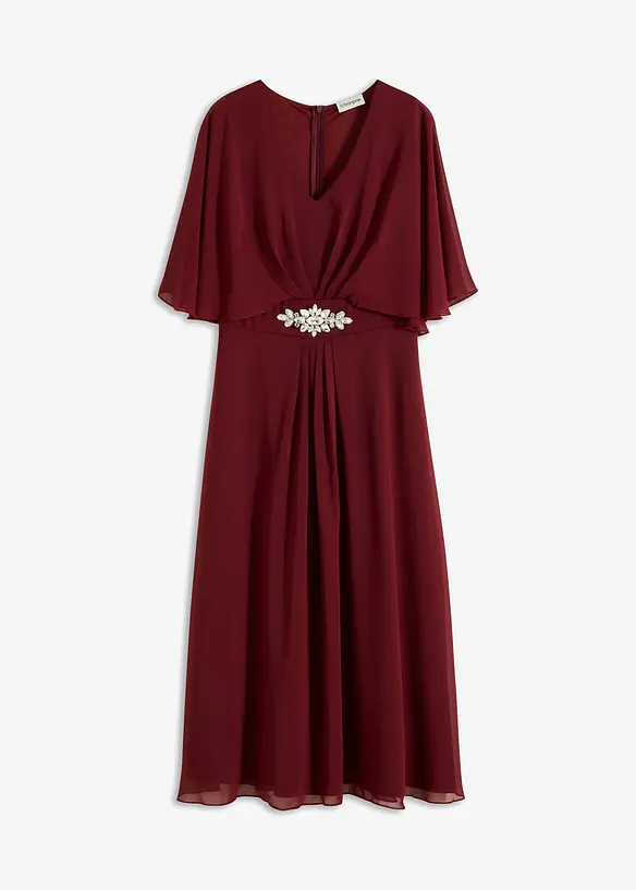 Šifonové šaty se štrasovými aplikacemi, bonprix