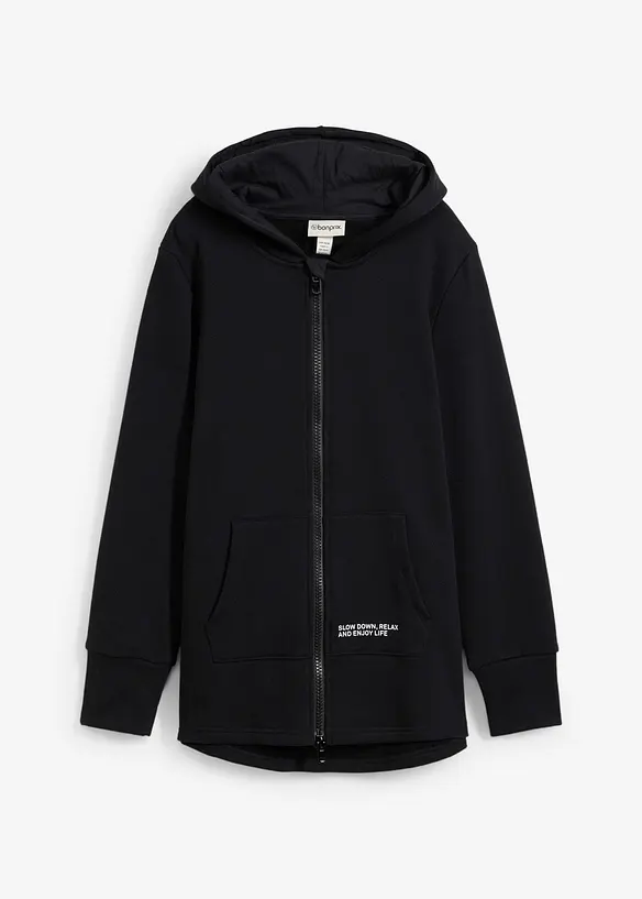 Mikina na zap&iacute;n&aacute;n&iacute;, z měkk&eacute; bavlněn&eacute; směsi, bonprix