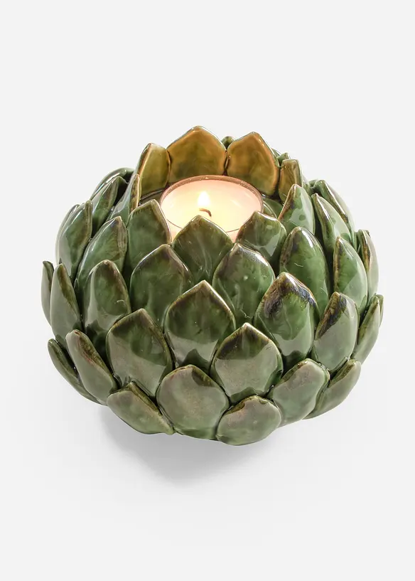 Sv&iacute;cen na čajovou sv&iacute;čku s designem artyčoku, bonprix