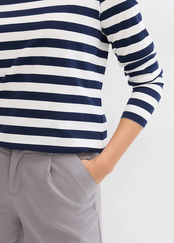 Pruhovan&eacute; tričko z čist&eacute; organick&eacute; bavlny, bonprix
