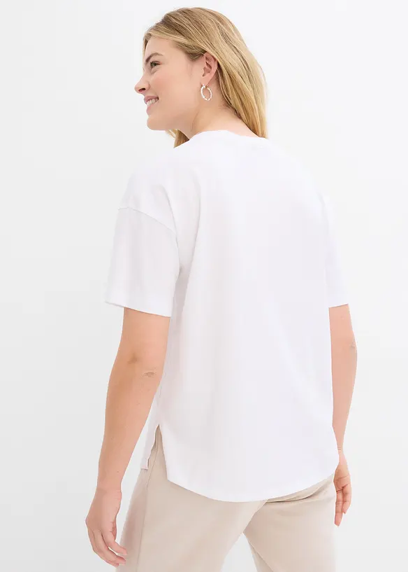 Oversize boxy triko z organické bavlny, bonprix