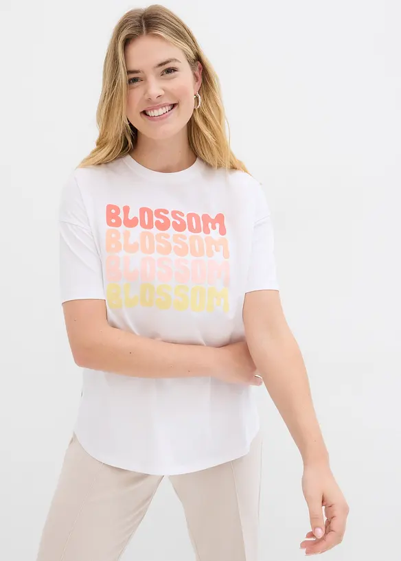 Oversize boxy triko z organické bavlny, bonprix
