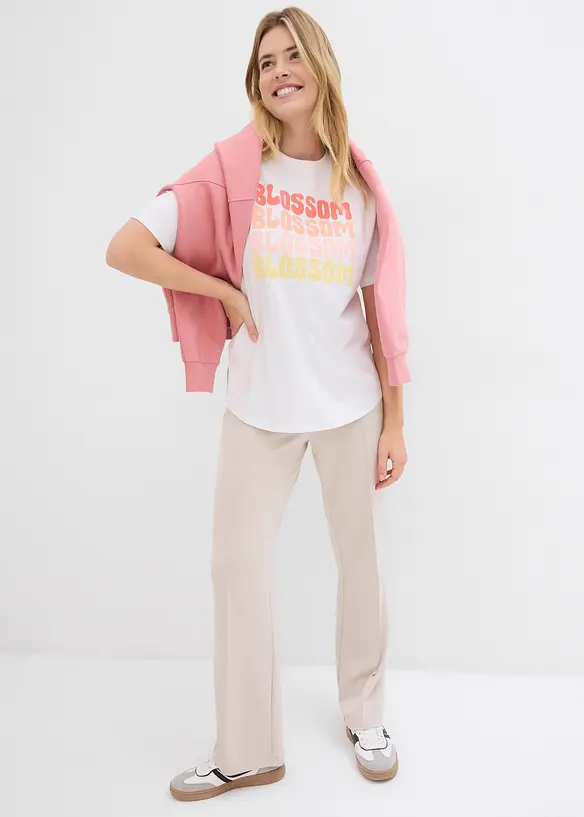 Oversize boxy triko z organické bavlny, bonprix