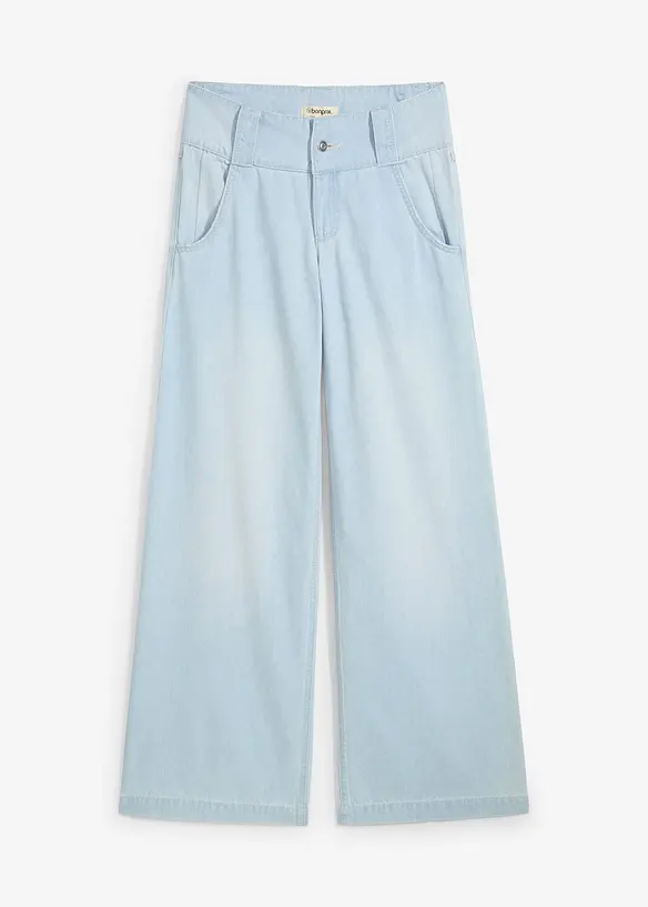 Džíny s širokými nohavicemi, High Waist, Super Soft, bonprix