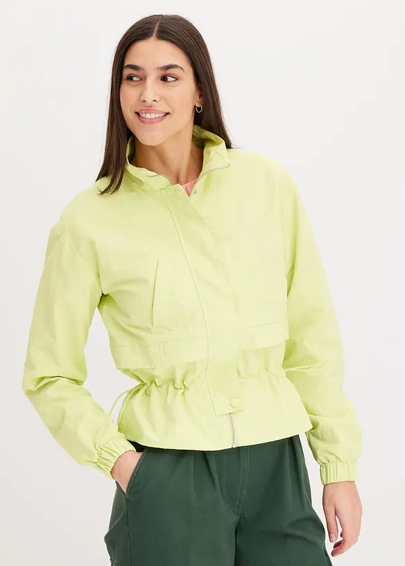 Kr&aacute;tk&aacute; bunda s tun&yacute;lkem na stažen&iacute; v pase, bonprix