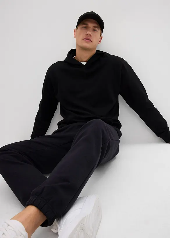 Mikina s kapucí, z čisté organické bavlny, Loose Fit, bonprix