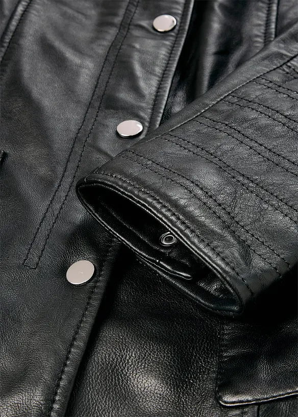 Kožen&aacute; bunda z napa jehnětiny, bonprix