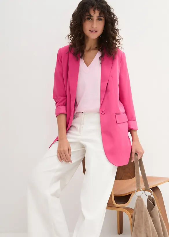 Dlouh&eacute; tričko se &scaron;irok&yacute;m střihem a s v&yacute;střihem do V, kr&aacute;tk&yacute; ruk&aacute;v (5 ks v balen&iacute;), bonprix