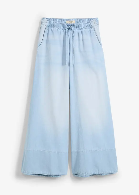 Džíny Wide Leg, Mid Waist, pohodlný pas, bonprix
