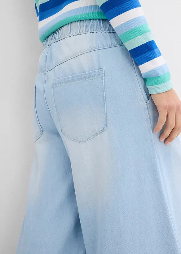 Džíny Wide Leg, Mid Waist, pohodlný pas, bonprix