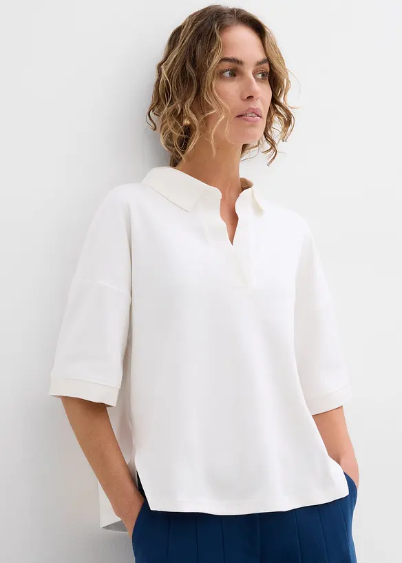 Triko polo z čisté organické bavlny, bonprix