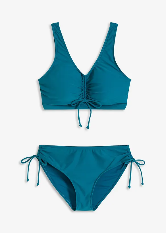 Bikiny s podprsenkovým topem a vázačkami (2dílná souprava), bonprix