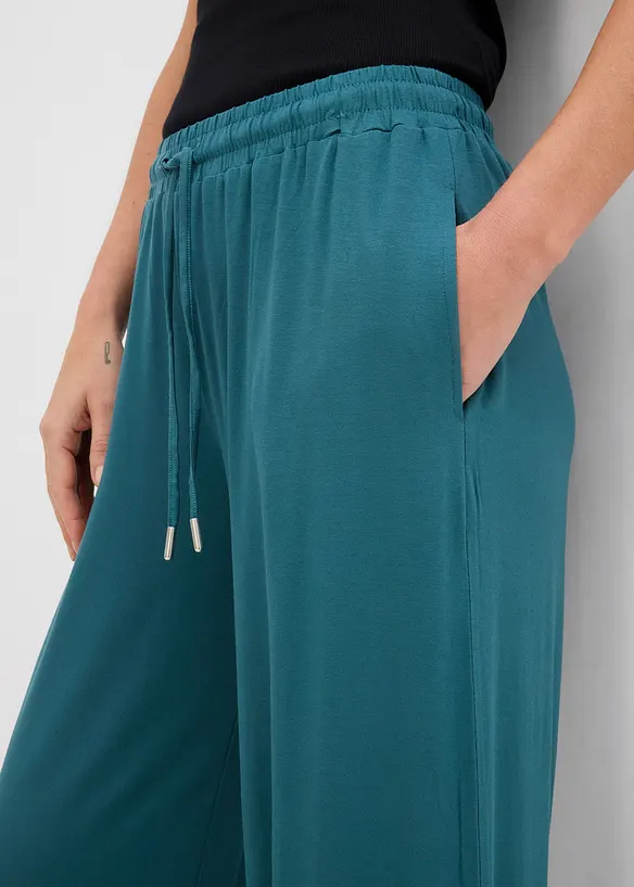 Žerzejové kalhoty ze splývavé viskózy, bonprix