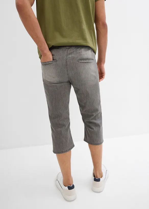 Lehk&eacute; strečov&eacute; 3/4 dž&iacute;ny bez zap&iacute;n&aacute;n&iacute;, Regular Fit, Straight (2 ks v balen&iacute;), bonprix