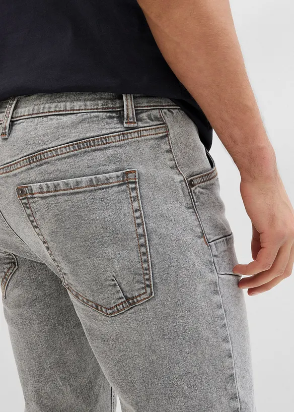 3/4 strečov&eacute; dž&iacute;ny Regular Fit, Straight, bonprix