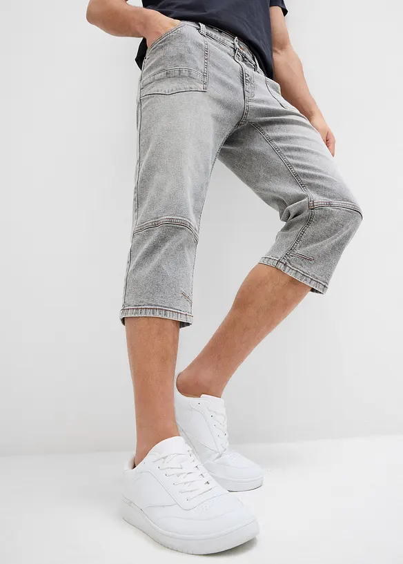 3/4 strečov&eacute; dž&iacute;ny Regular Fit, Straight, bonprix