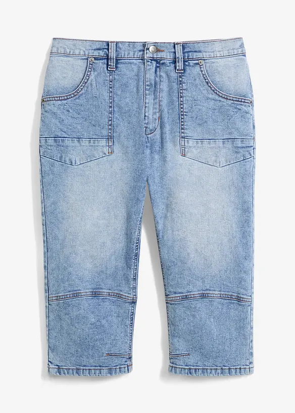 3/4 strečové džíny Regular Fit, Straight, bonprix
