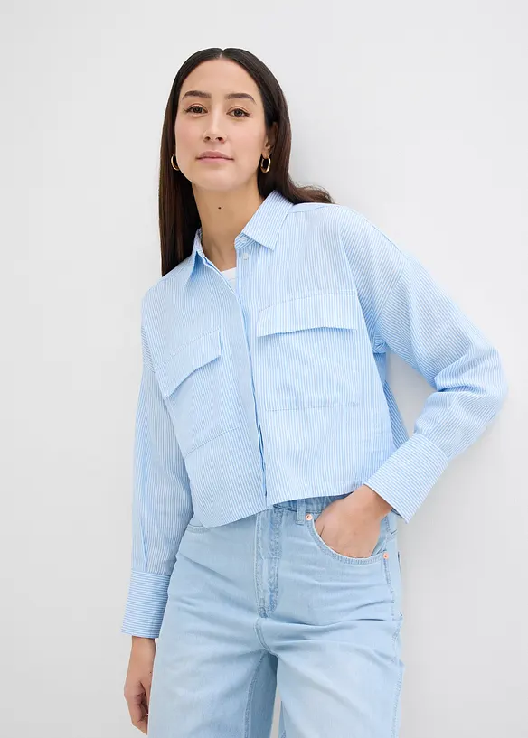 Oversize košile z čisté bavlny, bonprix