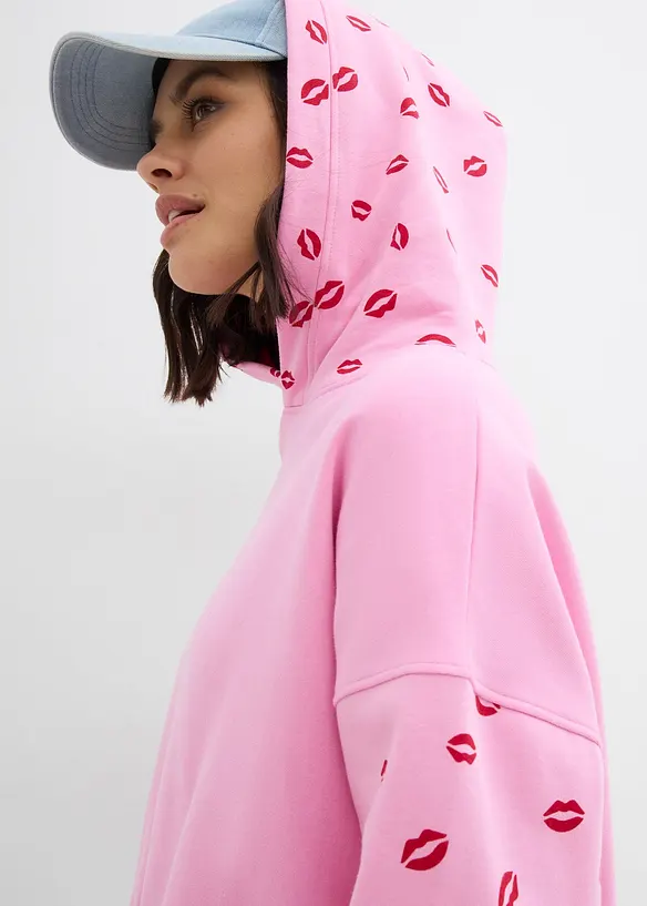 Oversize mikina s kapucí, z čisté organické bavlny, bonprix