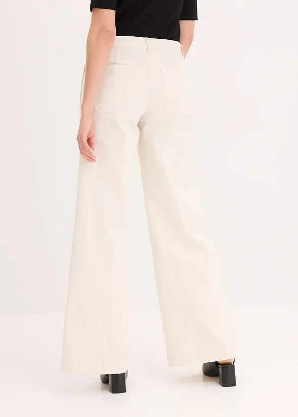 Kalhoty Wide Leg se strečem, bonprix