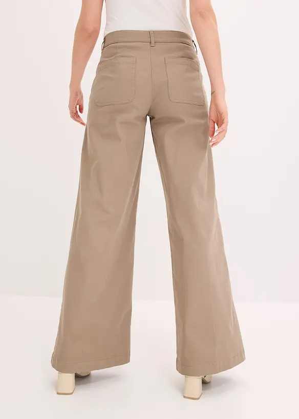 Kalhoty Wide Leg se strečem, bonprix