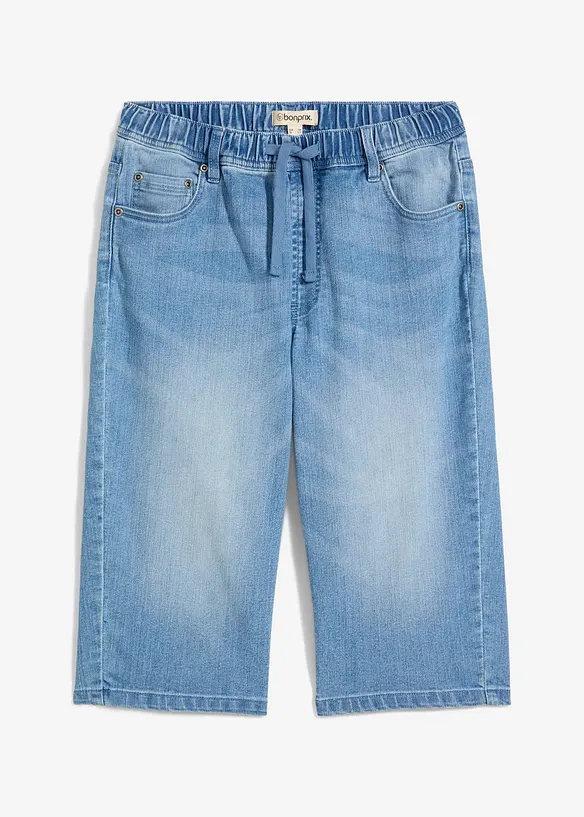Chlapecké dlouhé bermudy bez zapínání, Slim Fit, bonprix