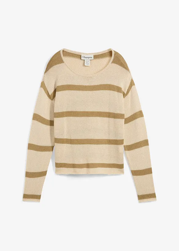 Oversize pulovr z jemné pleteniny, bonprix
