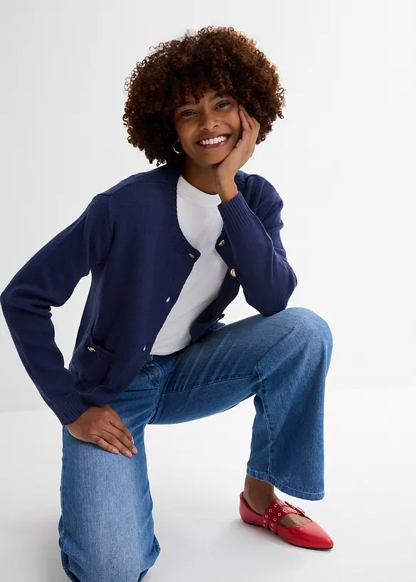 Dž&iacute;ny Wide Leg, Mid Waist, bonprix