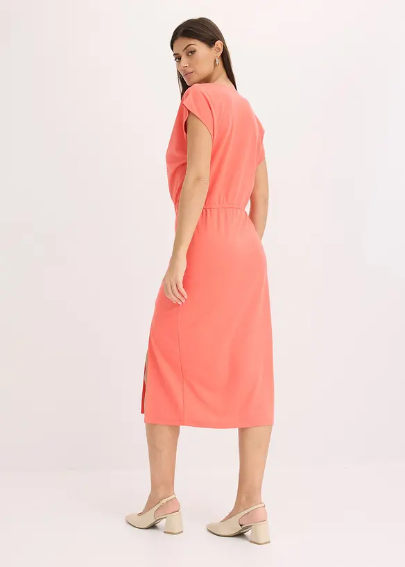 Asymetrick&eacute; žerzejov&eacute; &scaron;aty s nařasen&iacute;m, bonprix