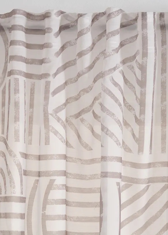 Záclona s grafickým potiskem (1 ks v balení), bonprix