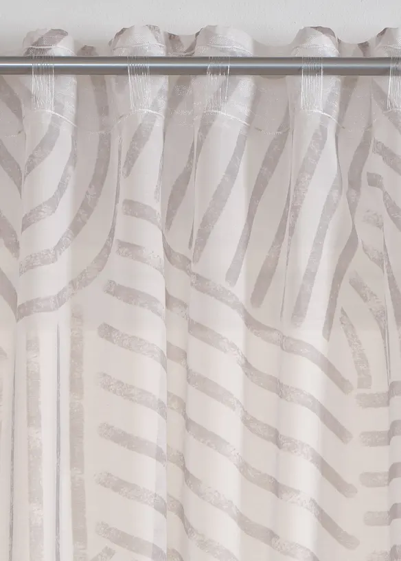 Záclona s grafickým potiskem (1 ks v balení), bonprix