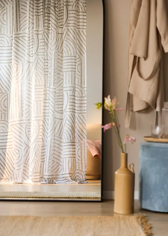 Záclona s grafickým potiskem (1 ks v balení), bonprix