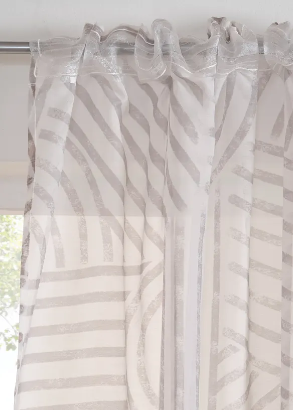 Záclona s grafickým potiskem (1 ks v balení), bonprix