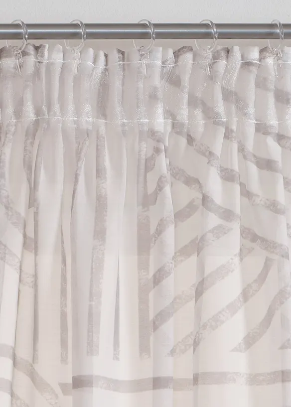 Záclona s grafickým potiskem (1 ks v balení), bonprix