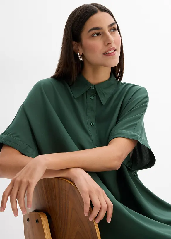 Halenkové šaty z jemné viskózy, bonprix