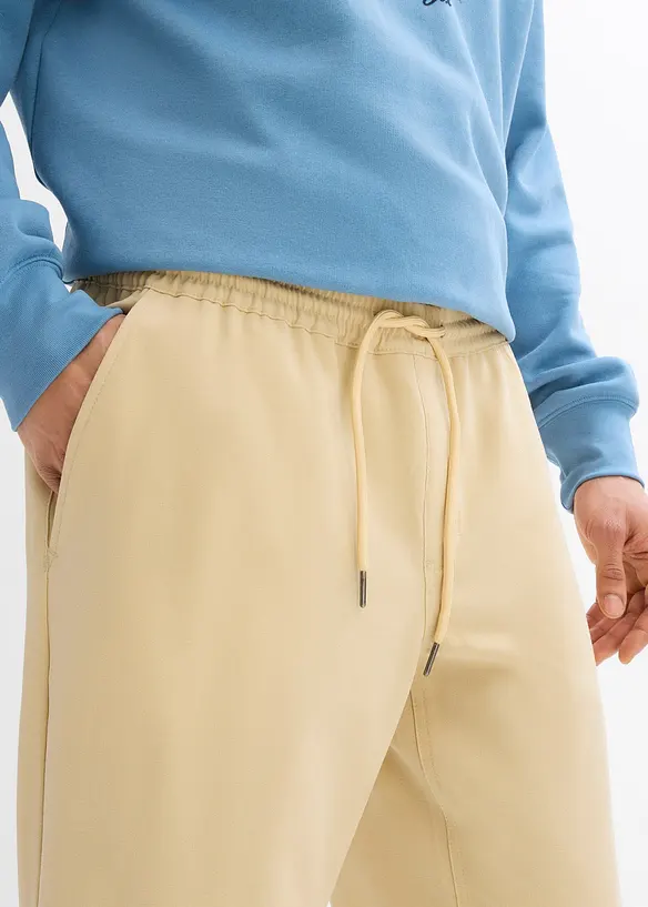 Strečové kalhoty bez zapínání, Relaxed Fit, Straight, bonprix