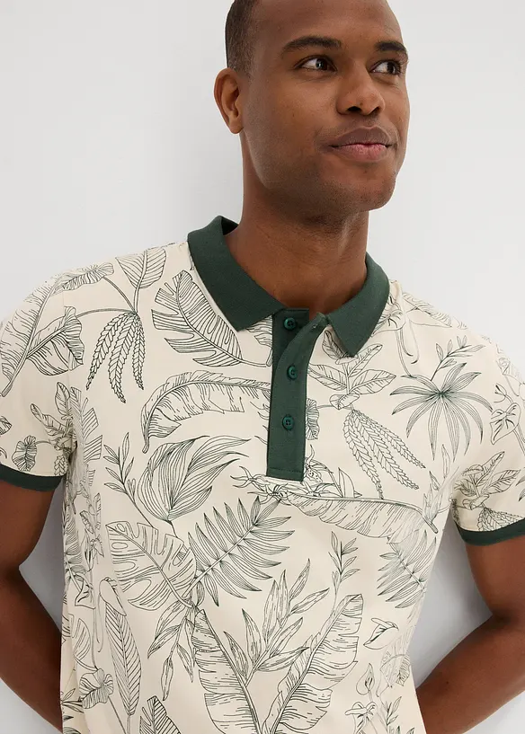 Triko polo z organick&eacute; bavlny, bonprix