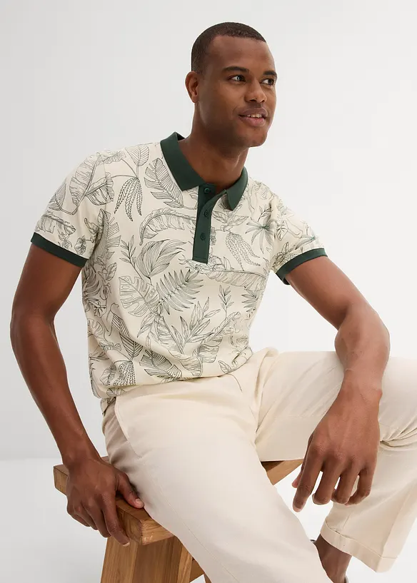 Triko polo z organick&eacute; bavlny, bonprix