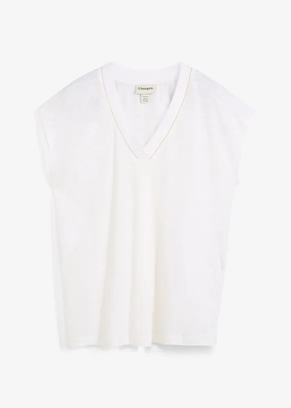 Tričko z čist&eacute;ho lnu, bonprix