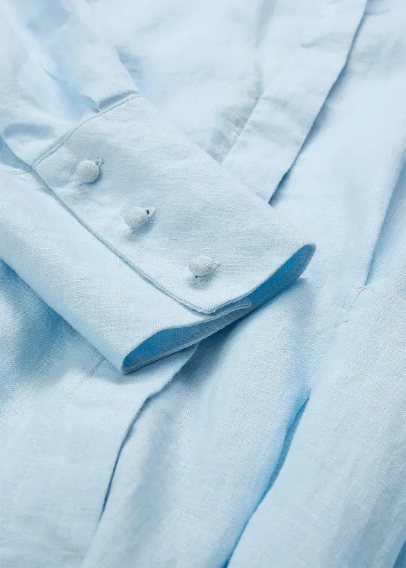 Košilové šaty z čistého lnu, bonprix