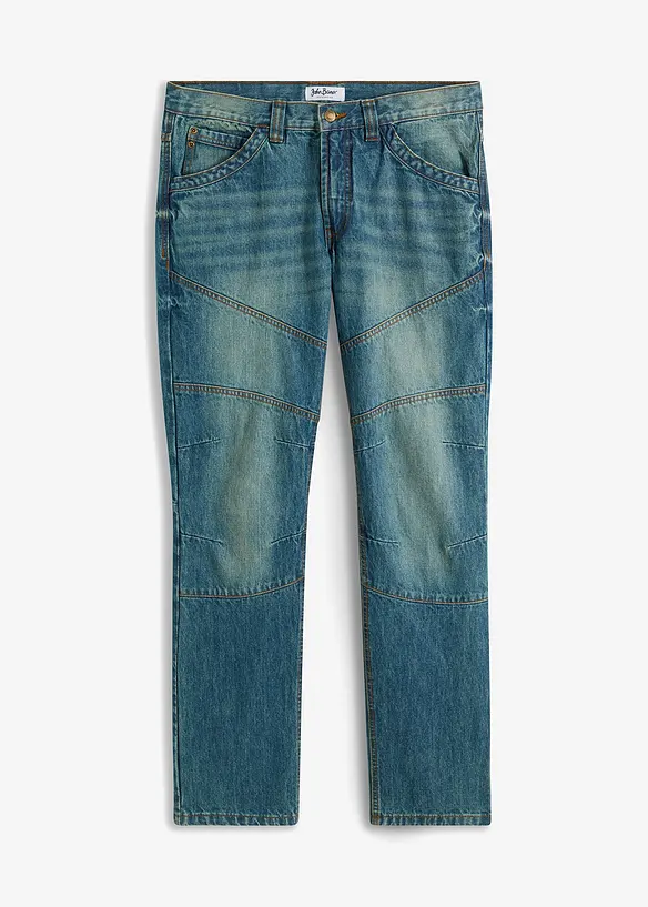 Džíny Regular Fit, Straight, z pevného denimu, bonprix