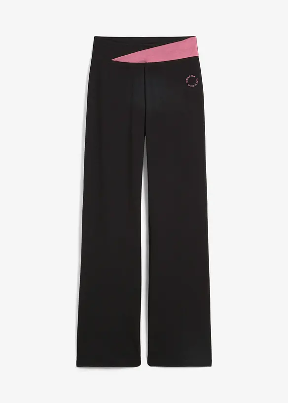 Sportovní bavlněné kalhoty se strečem, Bootcut, bonprix