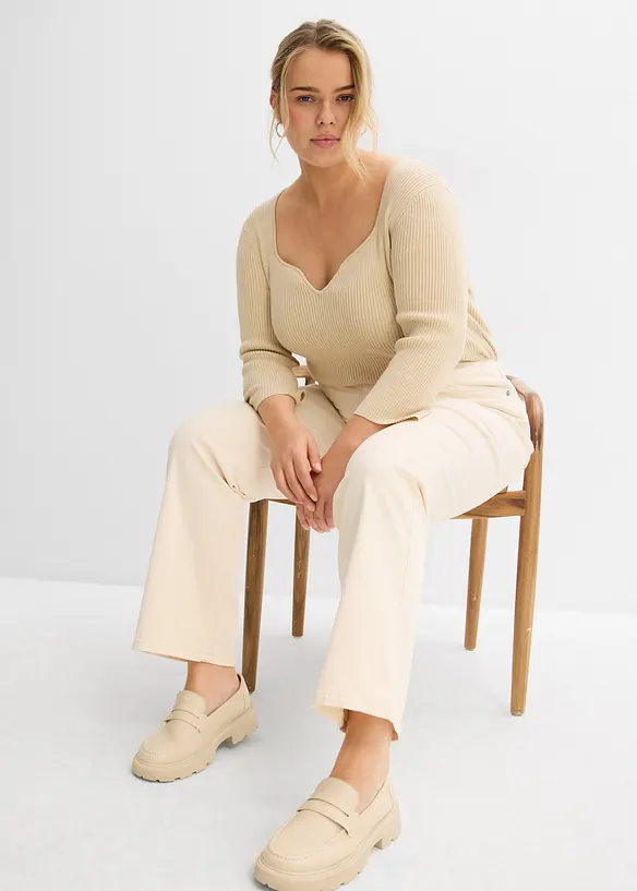 Džíny Straight, Mid Waist, bonprix