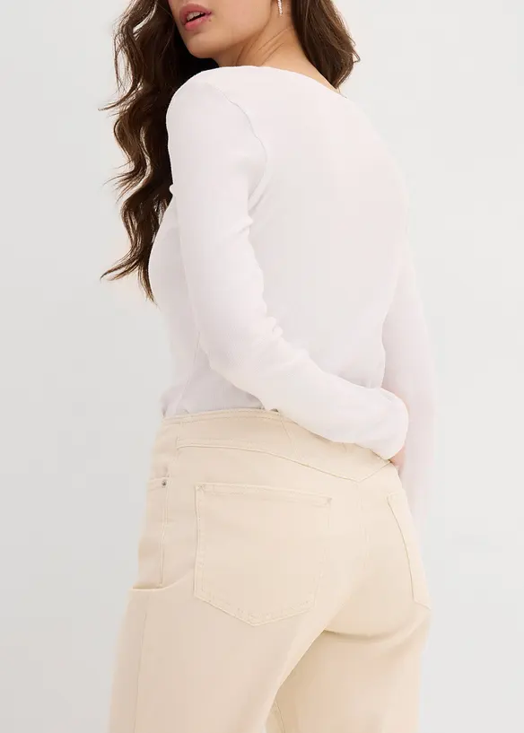 Džíny Straight, Mid Waist, bonprix