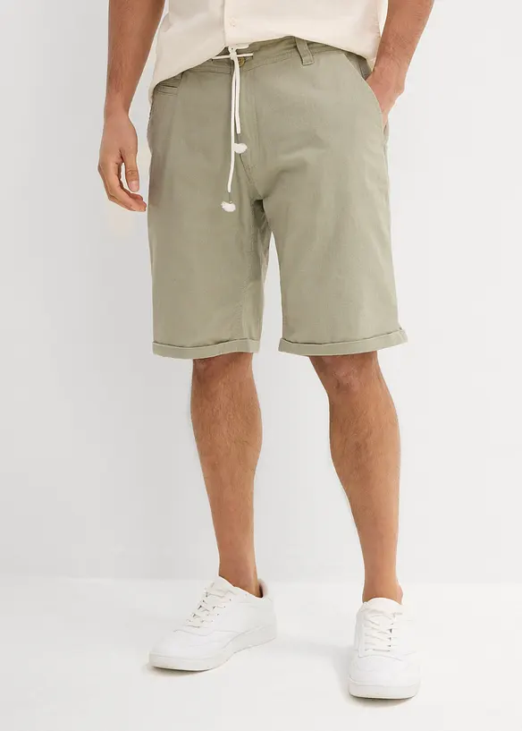 Bermudy Regular Fit se lnem, bonprix