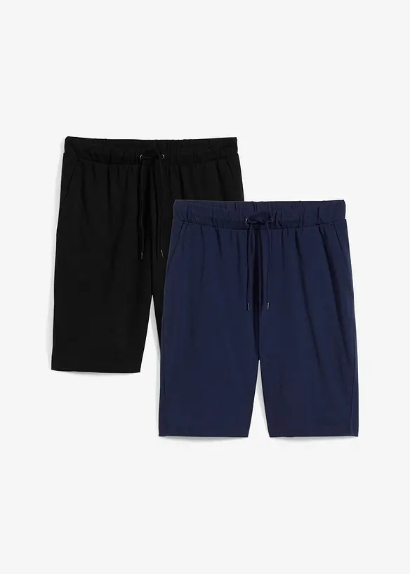 Lehké úpletové bermudy (2 ks v balení), bonprix