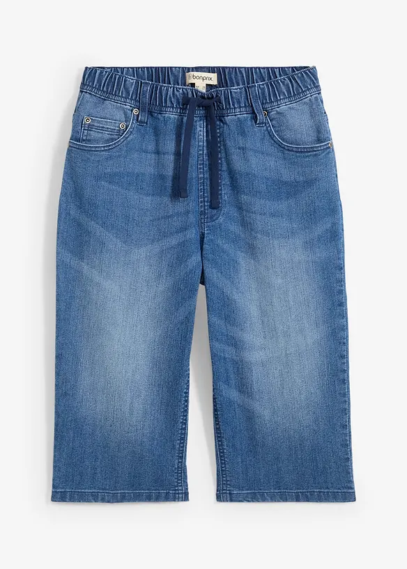 Chlapecké dlouhé bermudy bez zapínání, Slim Fit, bonprix